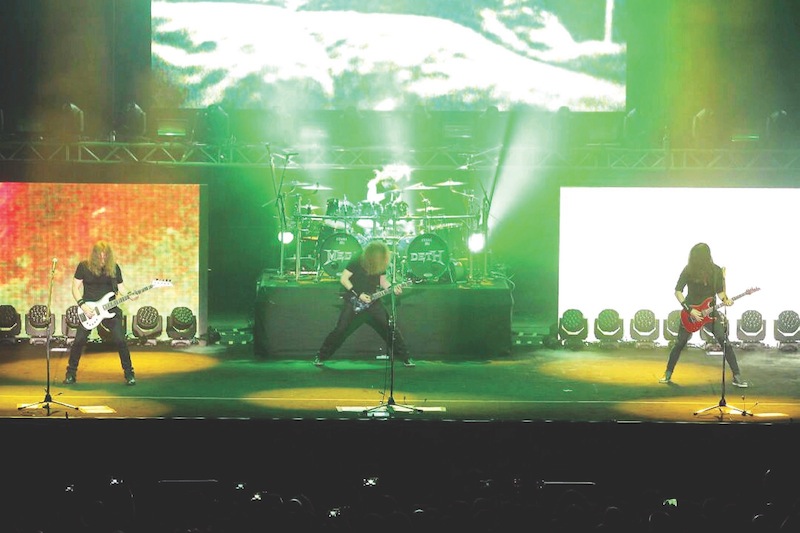 The thrash metal band thrills the crowd at Stadium Negara last night.