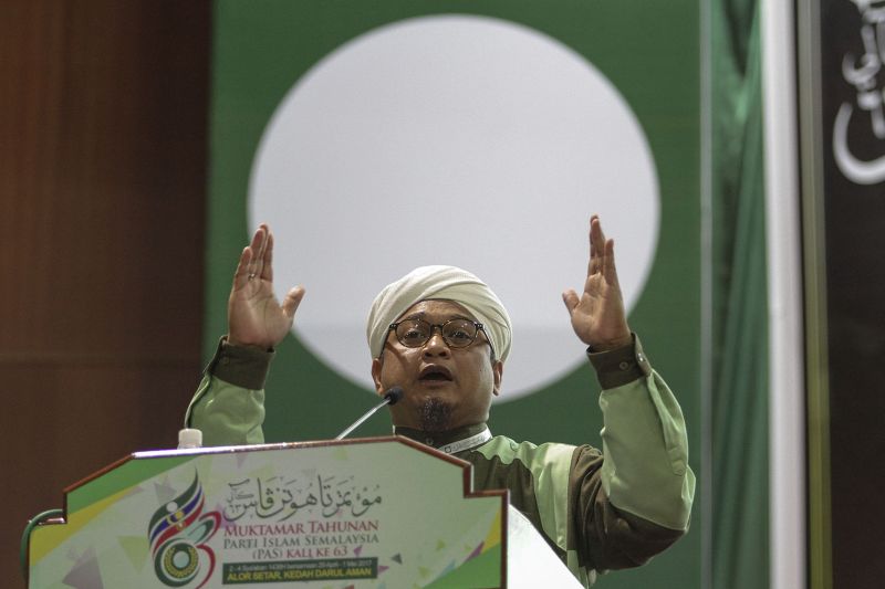 PAS information chief, Nasrudin Hasan speaks during the 63rd Muktamar held at the Kompleks PAS Kedah in Alor Setar May 1, 2017. u00e2u20acu2022 Picture by Yusof Mat Isa
