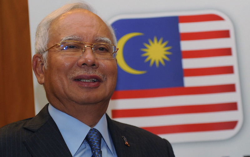 Prime Minister Datuk Seri Najib Razak announcing Malaysia Airlines Berhadu00e2u20acu2122s support of the Negaraku initiative in Bangunan Perdana Putra, Putrajaya May 3, 2017. u00e2u20acu201d Bernama pic