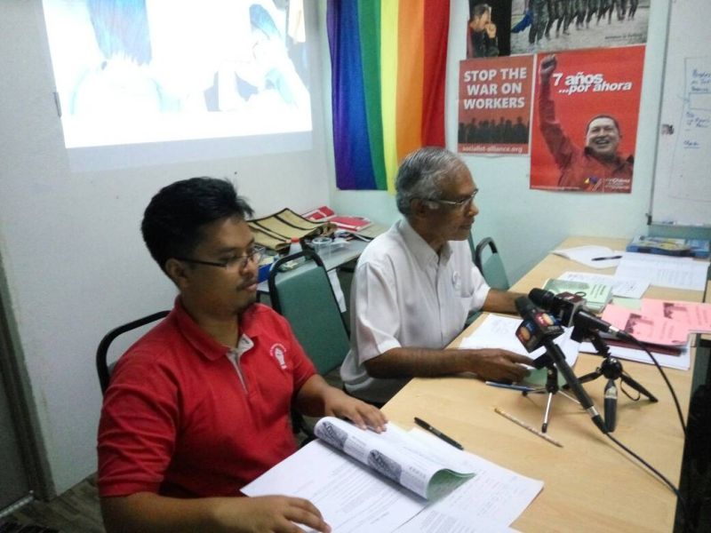 PSM's Sungai Siput MP Dr Michael Jeyakumar Devaraj (in white shirt) at his latest annual asset declaration as an elected lawmaker. ― Picture courtesy of PSM