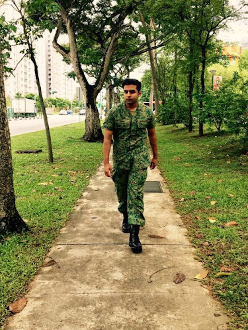 A photo of Shrey Bhargava dressed for the audition as posted on his Facebook page. — Picture via CinemaOnline