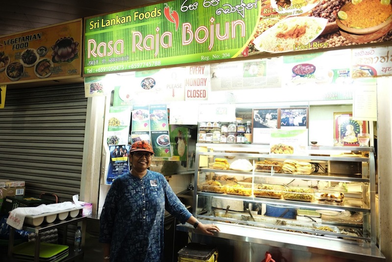 Chef Sanmugam at a Sri Lankan food store in Little India. Rasa Raja Bojun is located at Tekka Food Centre, and offers traditional Sri Lankan fare such as coconut bread and gotu kola salad. u00e2u20acu201d Picture by Singapore Heritage Festival