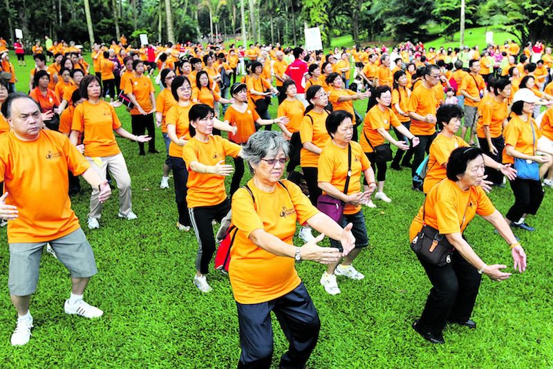 The WHO report ranked Singapore third in the world for average life expectancy, behind Japan and Switzerland. u00e2u20acu201d TODAY file pic