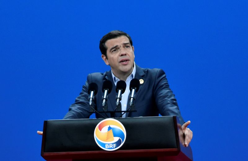 Greek Prime Minister Alexis Tsipras delivers a speech on Plenary Session of High-Level Dialogue, at the Belt and Road Forum in Beijing, China May 14, 2017. u00e2u20acu201d Reuters pic