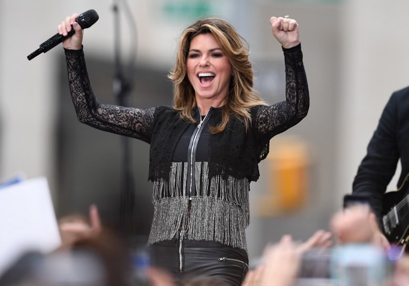 Shania Twain performs on NBCu00e2u20acu2122s u00e2u20acu02dcTodayu00e2u20acu2122 at Rockefeller Centre in New York June 16, 2017. u00e2u20acu201d AFP pic