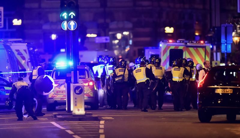 Police attend to an incident on London Bridge in London, Britain, June 3, 2017. — Reuters pic