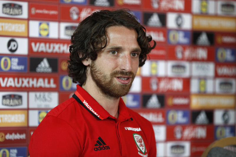 Walesu00e2u20acu2122 Joe Allen speaks during the press conference for their World Cup Group D qualifier against Serbia in Vale of Glamorgan, Wales, June 8, 2017. u00e2u20acu201d Reuters pic