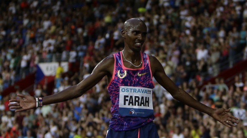 Britainu00e2u20acu2122s Mo Farah reacts during the Golden Spike Meeting in Ostrava, Czech Republic, June 28, 2017. u00e2u20acu201d Reuters pic