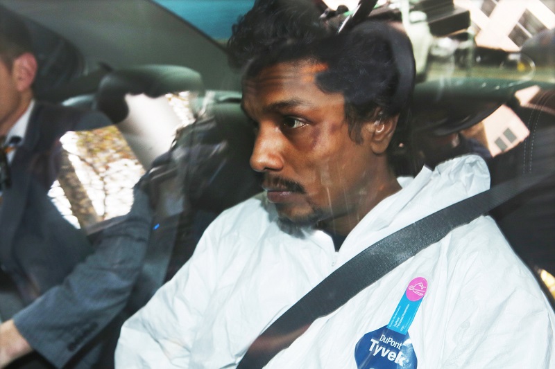 A man who was arrested for trying to enter the cockpit of Malaysia Airlines flight MH128 is driven into the Melbourne Magistrates Court in Melbourne June 1, 2017. u00e2u20acu201d Reuters pic