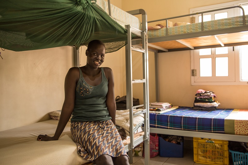 A girl sits in CCC (Confident Children out of Conflict), a shelter for vulnerable children and teenagers in South Sudanu00e2u20acu2122s capital Juba on April 19 2017. u00e2u20acu201d picture by Thomson Reuters Foundation/Stefanie Glinski via Reuters
