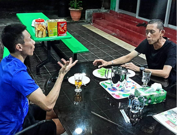Datuk Dr Misbun Sidek ketika bertemu Datuk Lee Chong Wei baru-baru ini. -- Foto ihsan Instagram/drmisbunsidek