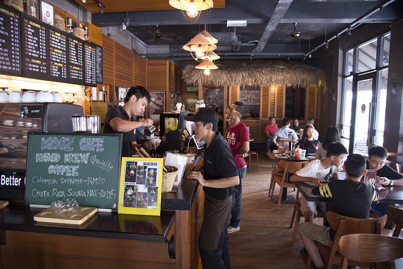 Hipster cafes are aplenty now along Jalan Raja Uda. 