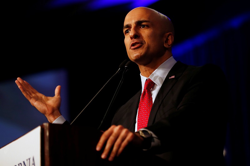 California Republican gubernatorial primary candidate Neel Kashkari speaks on stage during the California Republican Party Spring Convention in Burlingame, California on March 16, 2014. u00e2u20acu201d Reuters pic