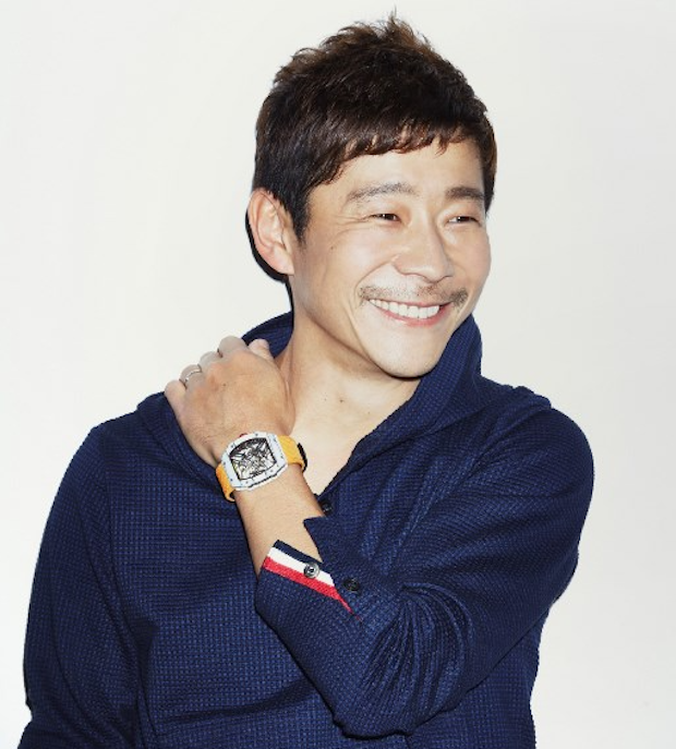 This undated handout picture provided on May 27, 2017 by the Contemporary Art Foundation shows 41-year-old tech billionaire Yusaku Maezawa at an undisclosed location. u00e2u20acu201d Handout by The Contemporary Art Foundation 