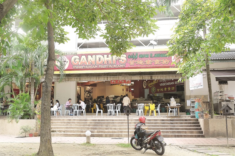 A vegetarian outlet in the Brickfields area.