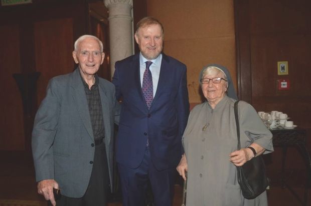 (From left) Felix, Irelandu00e2u20acu2122s Ambassador to Malaysia Eamon Hickey and Enda during happier times.  u00e2u20acu201d Malay Mail pic  