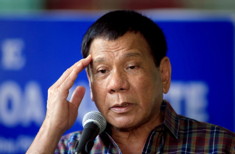 Philippines' President Rodrigo Duterte answer questions during a press briefing after awarding wounded soldiers at the military camp hospital in Cagayan De Oro, Philippines June 11, 2017. u00e2u20acu201d Reuters pic 