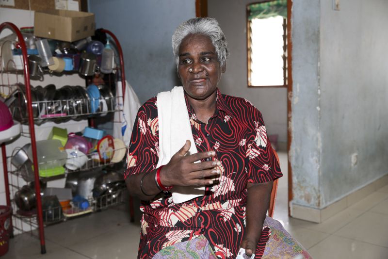 Sellamah, who has 10 children aged 16 to 37, lives in constant worry that the authorities will find out five of them do not have MyKads. u00e2u20acu201d Picture by Choo Choy May