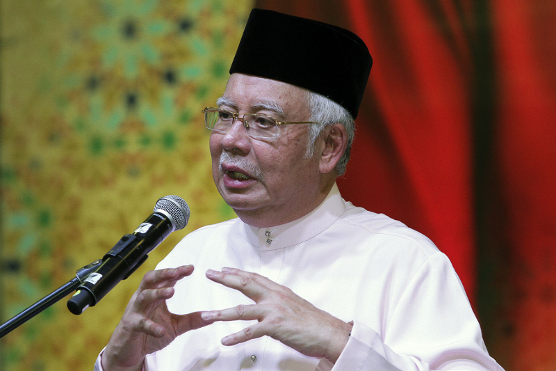 Prime Minister Datuk Seri Najib Razak delivers his speech during a break fast event at the Seri Perdana in Putrajaya June 18, 2017. u00e2u20acu201d Picture by Yusof Mat Isa
