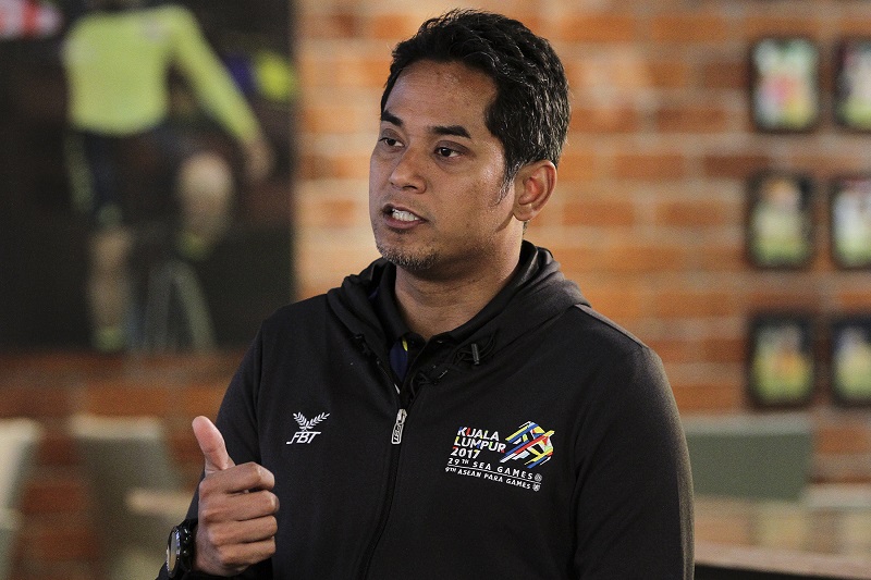 Youths and Sports Minister Khairy Jamaluddin speaks to Malay Mail Online during an interview at Majlis Sukan Negara in Bukit Jalil June 1, 2017. u00e2u20acu201d Picture by Yusof Mat Isa