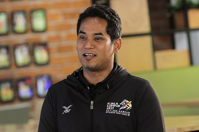 Youths and Sports Minister Khairy Jamaluddin speaks to Malay Mail Online during an interview at Majlis Sukan Negara in Bukit Jalil June 1, 2017. u00e2u20acu201d Picture by Yusof Mat Isa