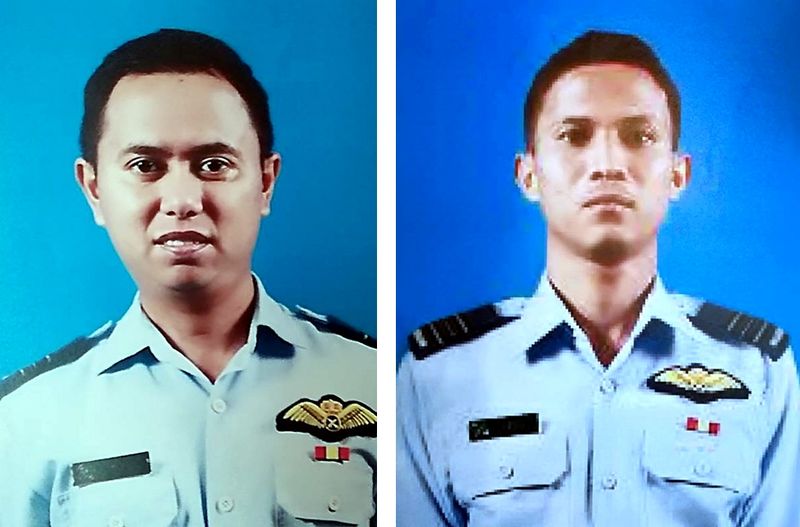 Combination picture shows the two pilots killed in the RMAF Hawk 108 crash on June 15, 2017, Major Yasmi Mohamed Yusof (left) and Major Mohd Hasri Zahari. u00e2u20acu201d Bernama pic