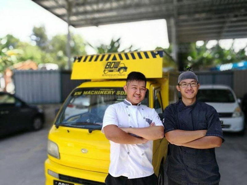 Alexander Chong and Jonathan Liew are the two brains behind Loca KK, a food truck offering homemade focaccia sandwiches with a local twist. u00e2u20acu201d Picture courtesy of Effardy Ghani