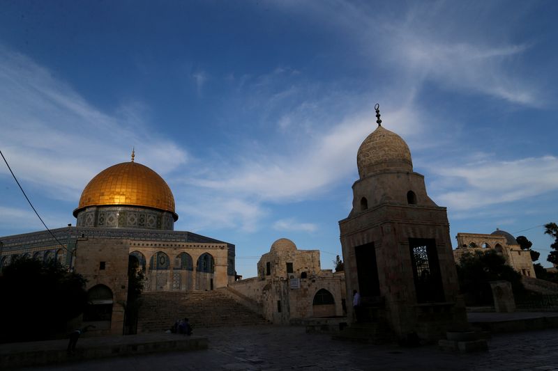 The Dome of the Rock is seen during sunset on the compound known to Muslims as al-Haram al-Sharif and to Jews as Temple Mount in Jerusalemu00e2u20acu2122s Old City, May 17, 2017. u00e2u20acu201d Reuters pic