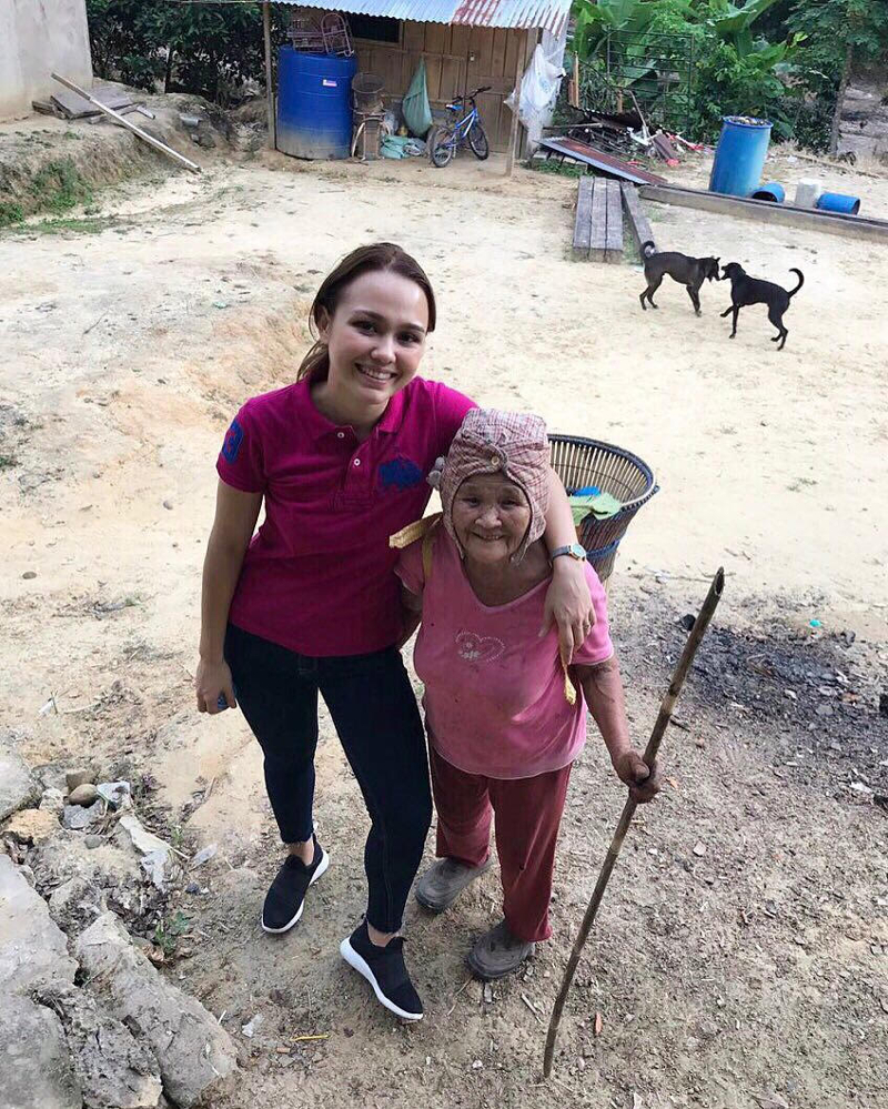 Jo-Anna Sue Henley Rampas spending time in her hometown of Kiulu. u00e2u20acu201d Picture courtesy of Jo-Anna Sue Henley Rampas