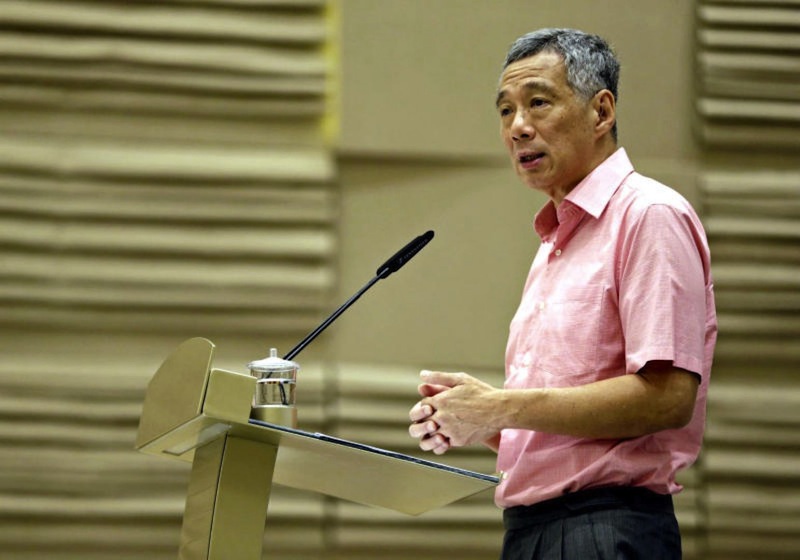 PM Lee Hsien Loong at OnePeople.sg's Community Leaders' Conference at The Grassroots' Club in October 2015. u00e2u20acu201du00c2u00a0TODAY file pic