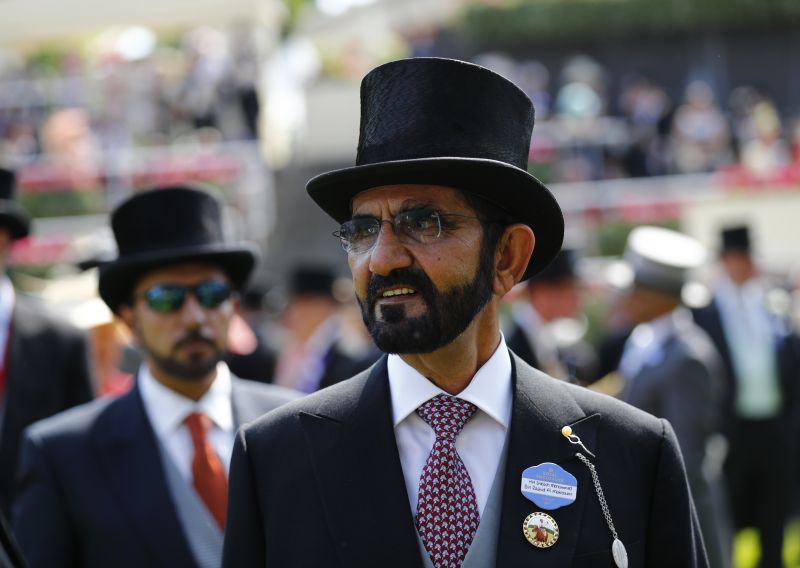 Sheikh Mohammed bin Rashid Al Maktoum at the Ascot Racecourse, June 21, 2017. u00e2u20acu201d Reuters pic