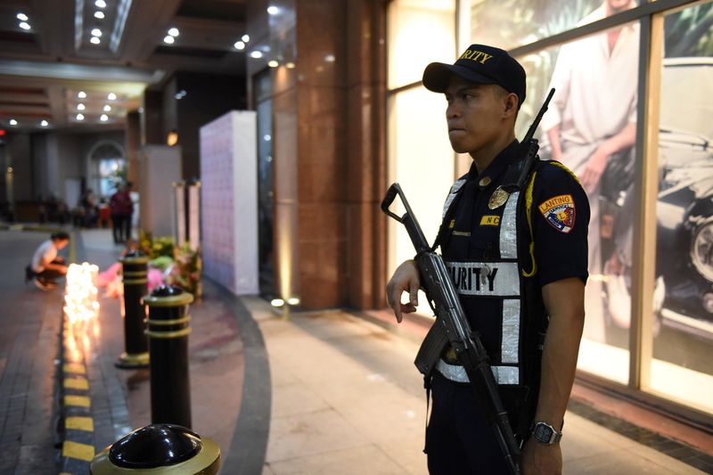 A security man stands guard outside Resorts World in Pasay City, Metro Manila Philippines June 2, 2017. u00e2u20acu201d Reuters pic