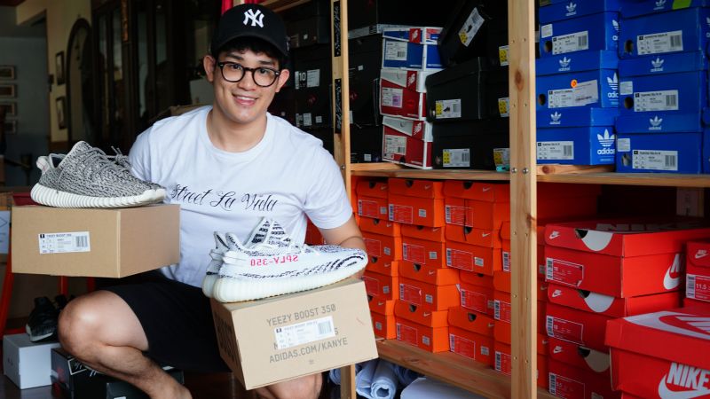 22-year-old Leong Calen started his online sneaker/streetwear shop with a RM1,000 capital gathered from the allowances he received from his parents. Now his rakes in six-digit profits. u00e2u20acu2022 Picture by Syed Jaymal Zahiid