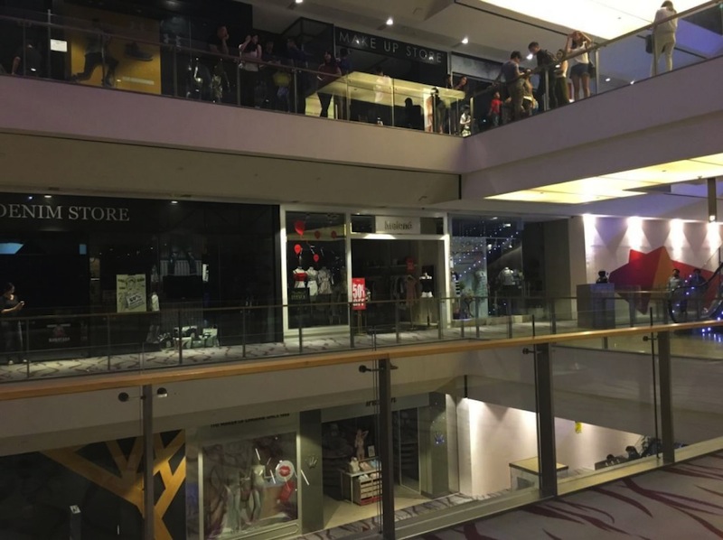 Parts of 313@somerset shopping mall plunged into darkness for slightly over an hour on Thursday evening after a power trip. u00e2u20acu201du00c2u00a0Twitter screencap via Darryl Kang @dkn