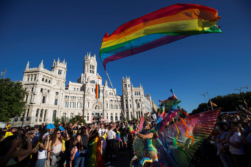 Revellers attend the World Pride parade inu00c2u00a0Madrid July 1, 2017.u00c2u00a0u00e2u20acu201d Reuters pic