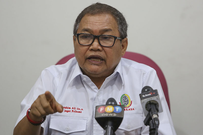 Perkasa president, Datuk Dr Ibrahim Ali speaks during a press conference in Kuala Lumpur July 4, 2017. u00e2u20acu201d Picture by Yusof Mat Isa