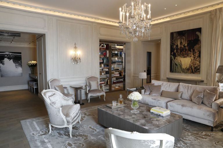 A picture taken on June 30, 2017 shows a room of the u00e2u20acu02dcGrands Appartementsu00e2u20acu2122 decorated by German fashion designer Karl Lagerfeld at the Hotel de Crillon in Paris. The Hotel de Crillon will reopen on July 5, 2017 after four years of renovations. u00e2u20acu201d AFP 