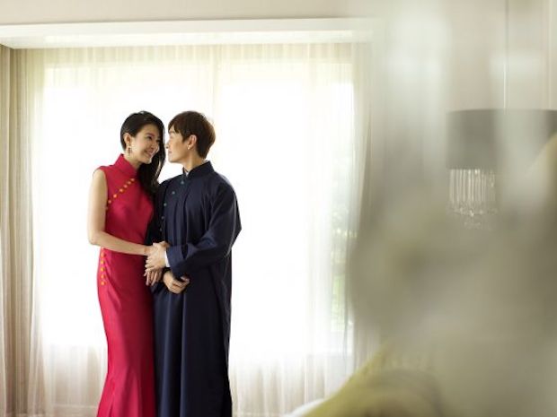 Jesseca Liu and Jeremy Chan tied the knot yesterday at Liu's hometown, Langkawi Island. u00e2u20acu201d Picture courtesy of HIM International Music