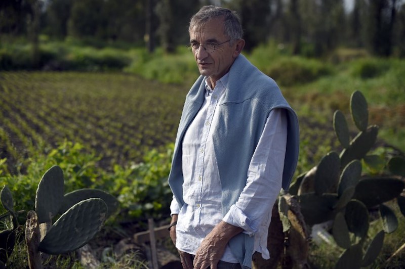 French chef Michel Bras poses for pictures during a symposium on biodiversity and gastronomy, amid the floating gardens of Xochimilco, a Unesco World Heritage Site in Mexico City on July 18, 2017.u00c2u00a0u00e2u20acu201d AFP pic