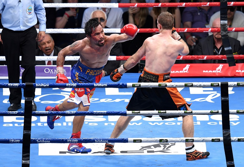 Manny Pacquiao of the Philippines swings and misses during his loss to Jeff Horn of Australia in Brisbane July 2, 2017. u00e2u20acu201d Reuters pic