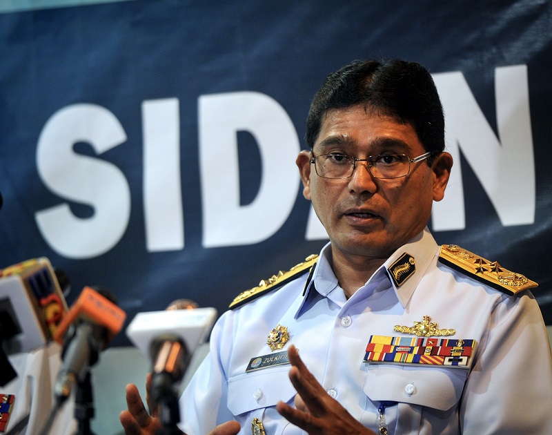 Ketua Pengarah Maritim Laksamana Maritim Datuk Indera Zulkifli Abu Bakar ketika sidang media di Kuala Lumpur 3 Julai, 2017. u00e2u20acu201d Foto Bernama