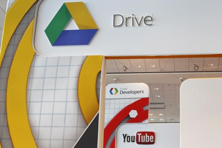 A Google Drive and YouTube logo is seen during Google I/O Conference at Moscone Centre in San Francisco, California June 28, 2012. u00e2u20acu201d Reuters pic