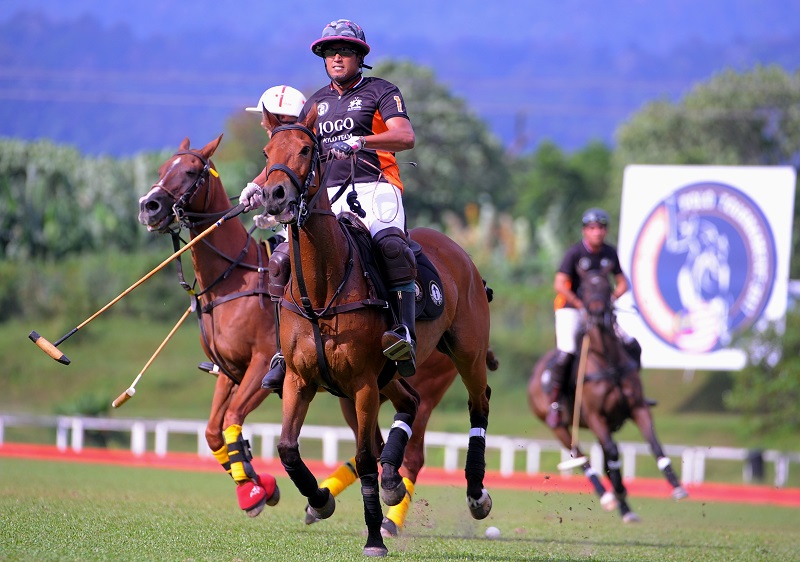 Youth and Sports Minister Khairy Jamaluddin in action with the national polo team at the Royal Selangor Polo Club in Kuala Lumpur July 6, 2017. u00e2u20acu201d Bernama pic