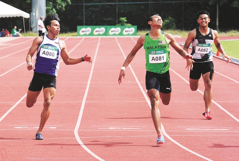 Khairul Hafiz Jantan (centre) is in prime form heading into the SEA Games. u00e2u20acu201d File picture by Malay Mail