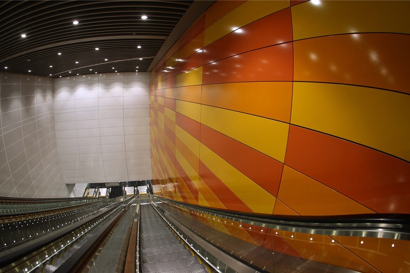 The Cochrane (pic) and Maluri MRT stations represent the elements of 'urban living and new generation'. 