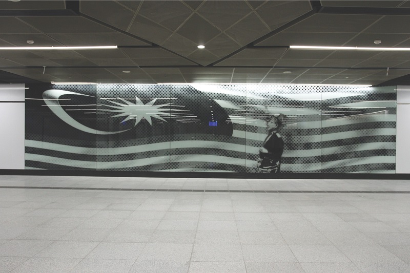 The mural of the nationu00e2u20acu2122s first premier Tunku Abdul Rahman adorns the wall of the Merdeka MRT station.  u00e2u20acu201d Picture by Malay Mail
