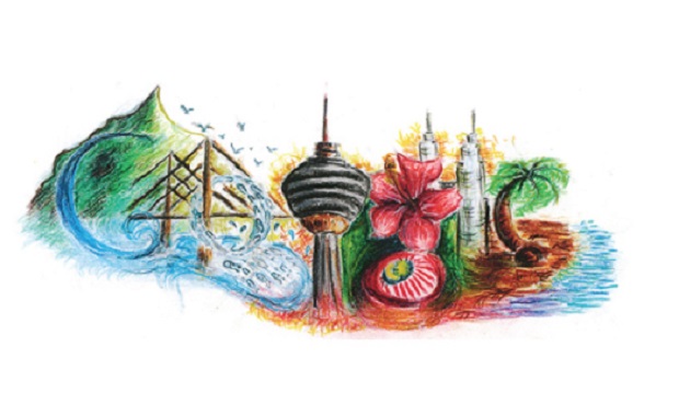 Lee Yee Runu00e2u20acu2122s doodle was featured on the Google Malaysian homepage on September 16, 2014. u00e2u20acu201d Screen capture via Frogasia.com