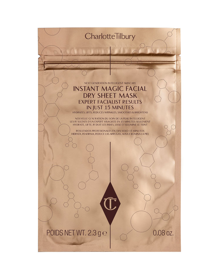Instant Magic Facial Dry Sheet Mask by Charlotte Tilbury. 