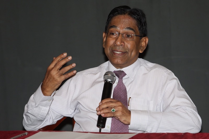 Tan Sri Dr Ismail Merican speaks during the launch of a vaccination awareness campaign by G25 in Kuala Lumpur July 24, 2017.