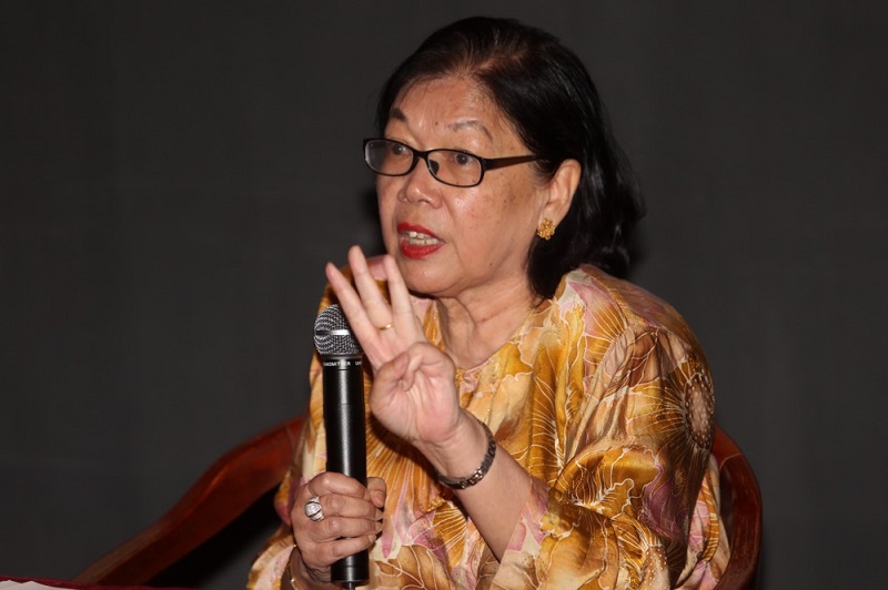 Datuk Dr Narimah Awin speaks during the launch of a vaccination awareness campaign by G25 in Kuala Lumpur July 24, 2017. — Pictures by Choo Choy May